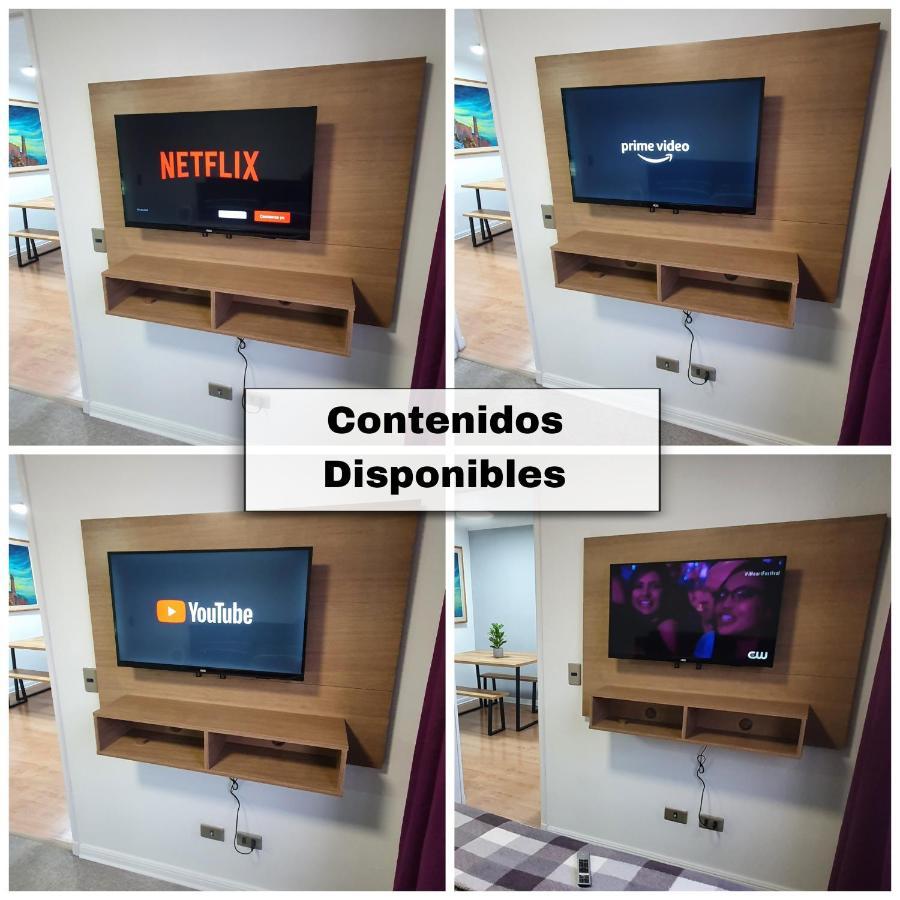 Centrico, Comodo Y Moderno Con Vista Privilegiada Hasta 4Pers Santiago de Chile Bagian luar foto