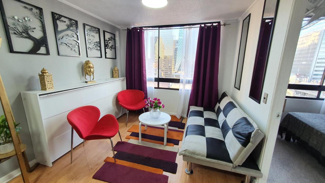 Centrico, Comodo Y Moderno Con Vista Privilegiada Hasta 4Pers Santiago de Chile Bagian luar foto