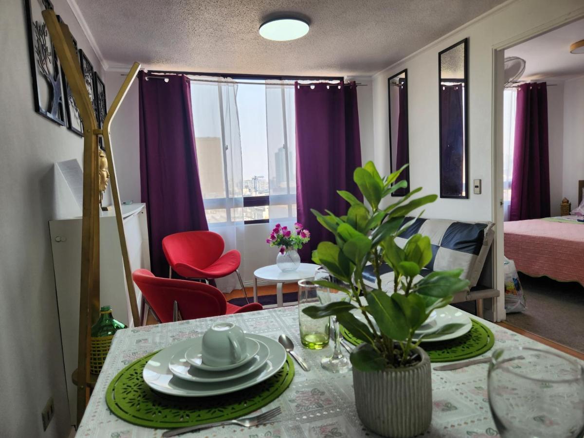 Centrico, Comodo Y Moderno Con Vista Privilegiada Hasta 4Pers Santiago de Chile Bagian luar foto