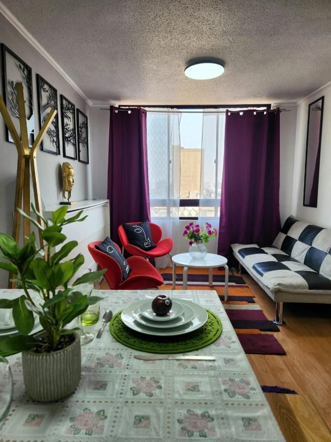 Centrico, Comodo Y Moderno Con Vista Privilegiada Hasta 4Pers Santiago de Chile Bagian luar foto