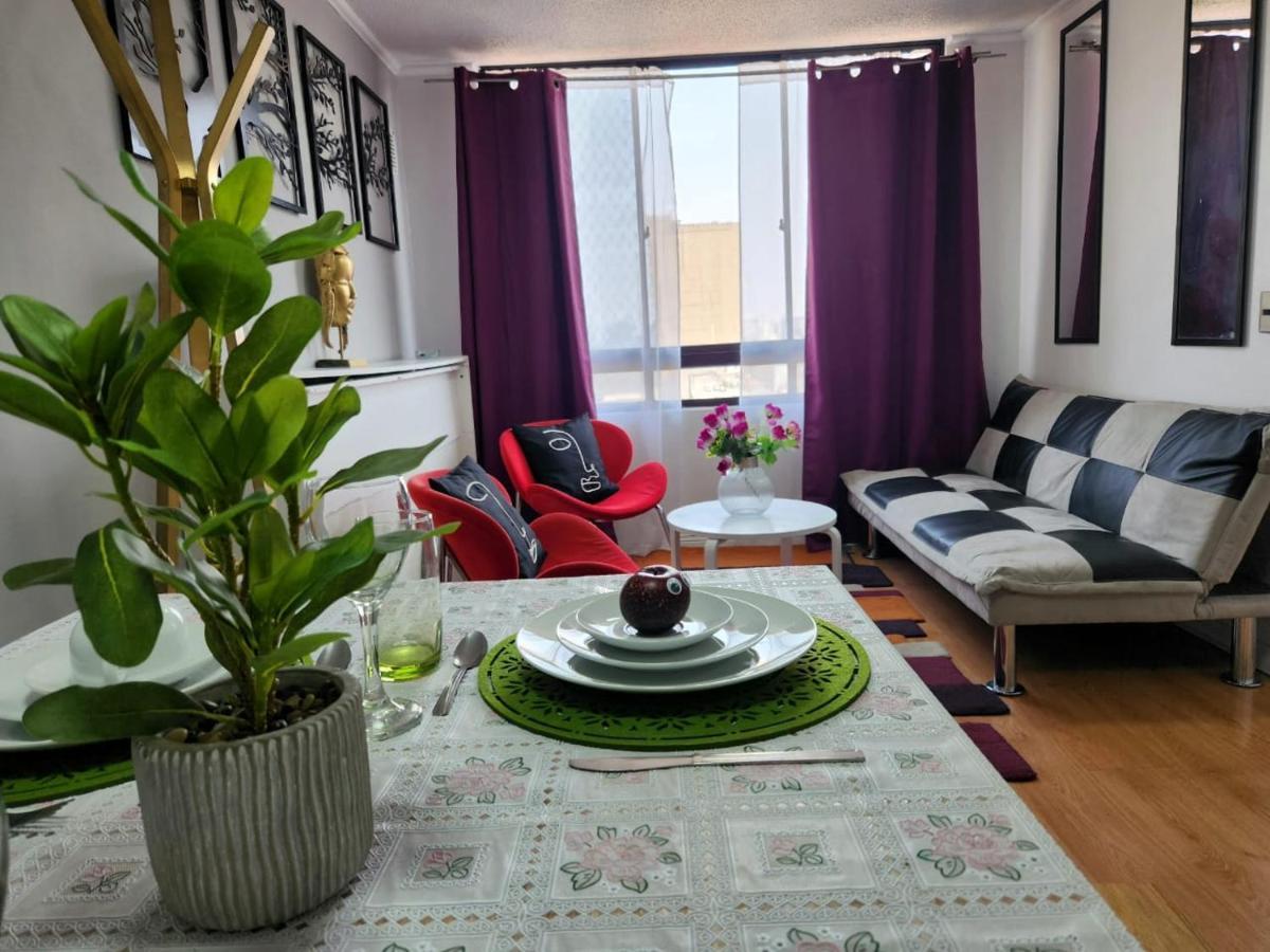 Centrico, Comodo Y Moderno Con Vista Privilegiada Hasta 4Pers Santiago de Chile Bagian luar foto