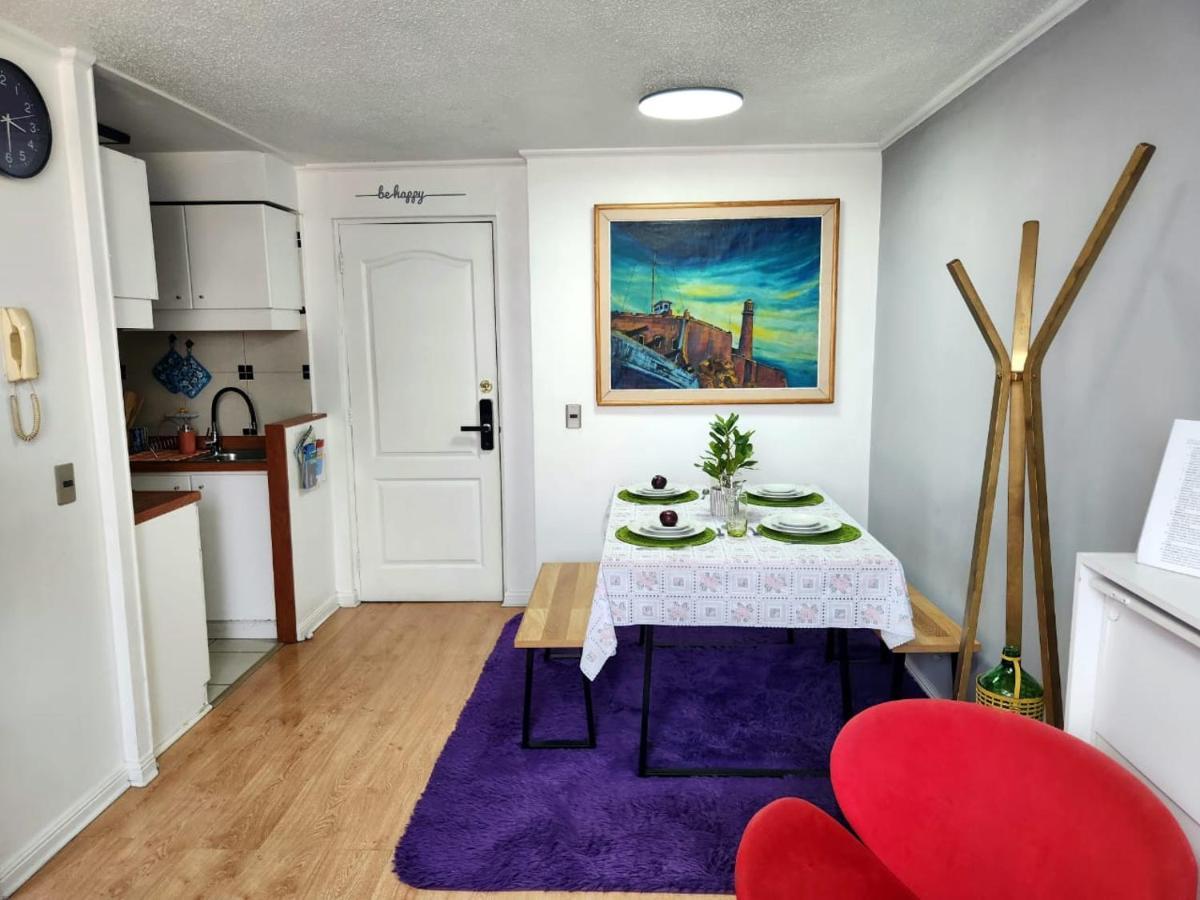 Centrico, Comodo Y Moderno Con Vista Privilegiada Hasta 4Pers Santiago de Chile Bagian luar foto
